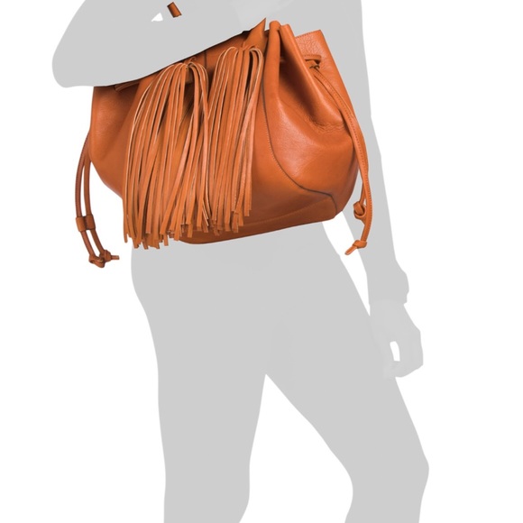 Stella And Bianca Leather Tassel Bucket Bag. - Picture 10 of 13